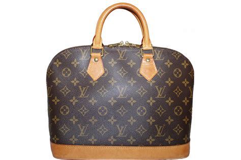 authentic louis vuitton alma handbag.